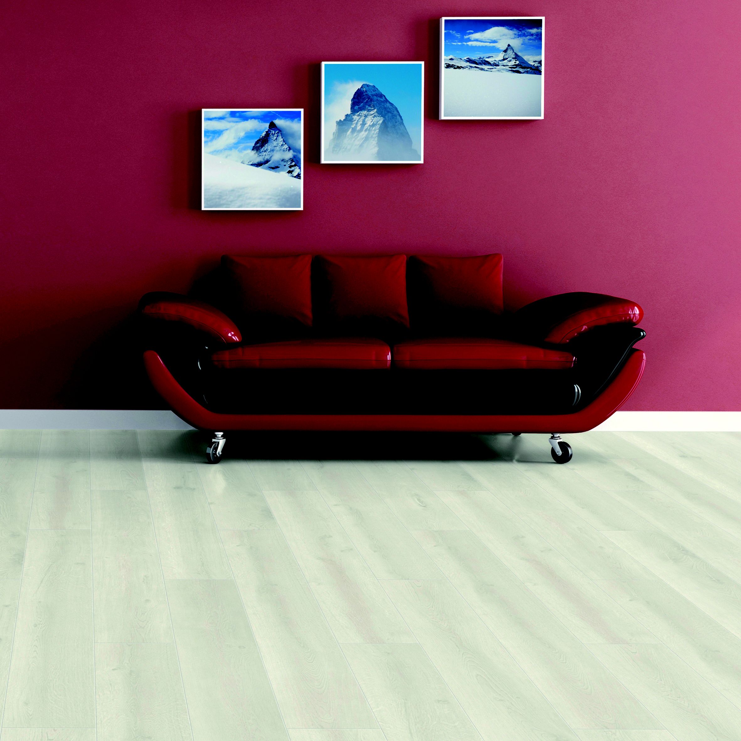 Barranco Cream Painted Wood Effect Laminate Flooring 2.13 m² Pack