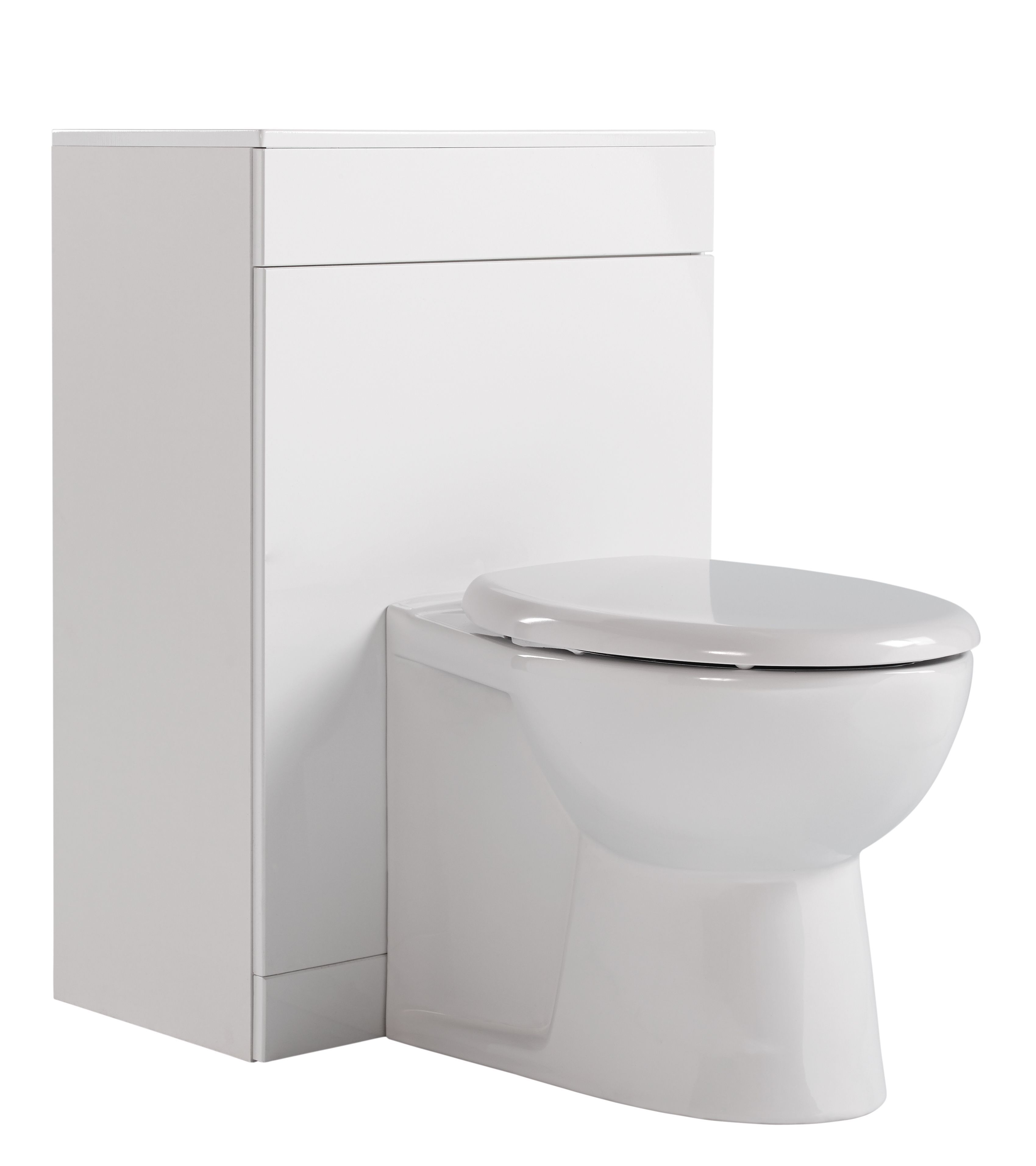 Ardenno Gloss White Toilet Unit & WC Set Departments DIY at B&Q
