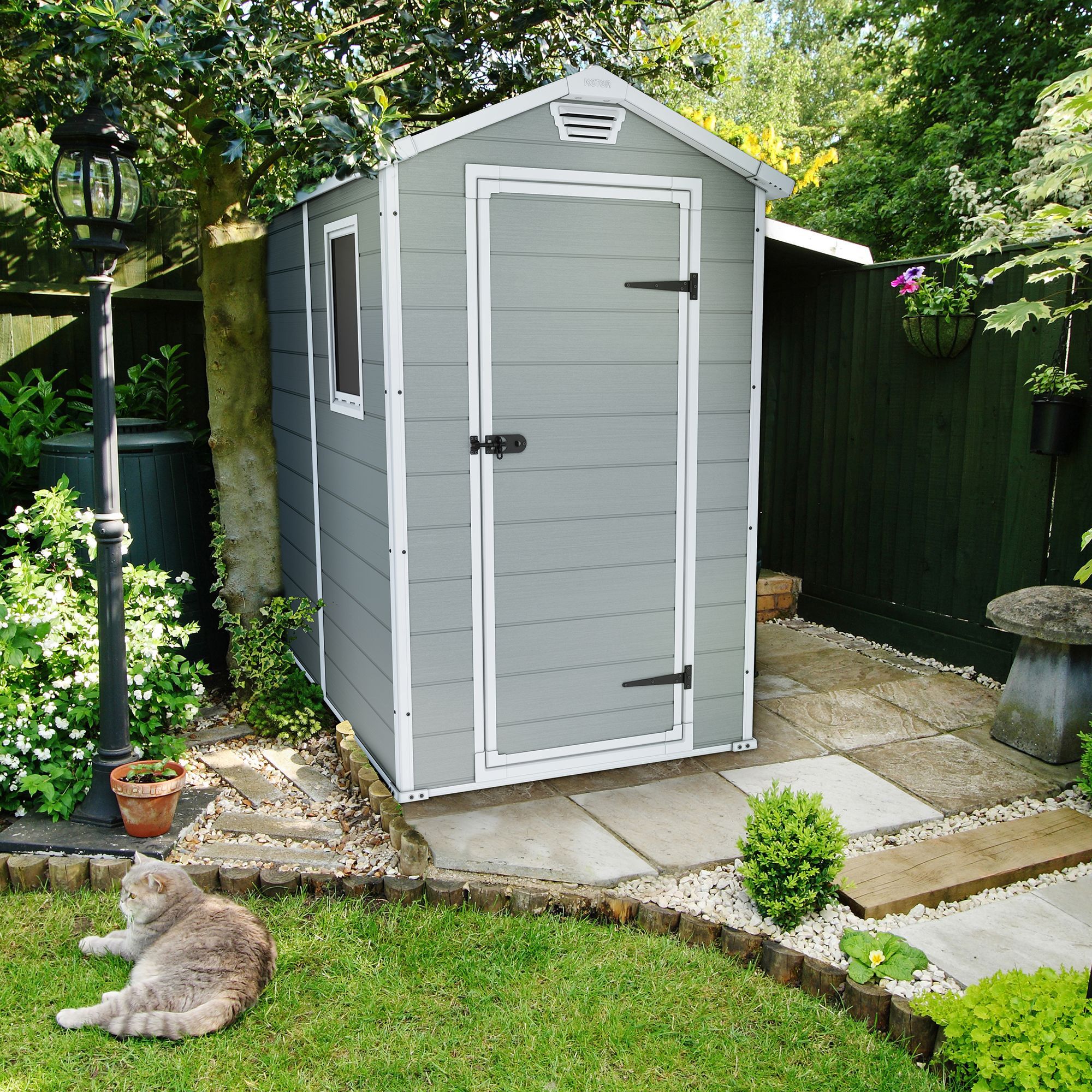 6X4 Manor Apex Plastic Shed Departments DIY at B&Q