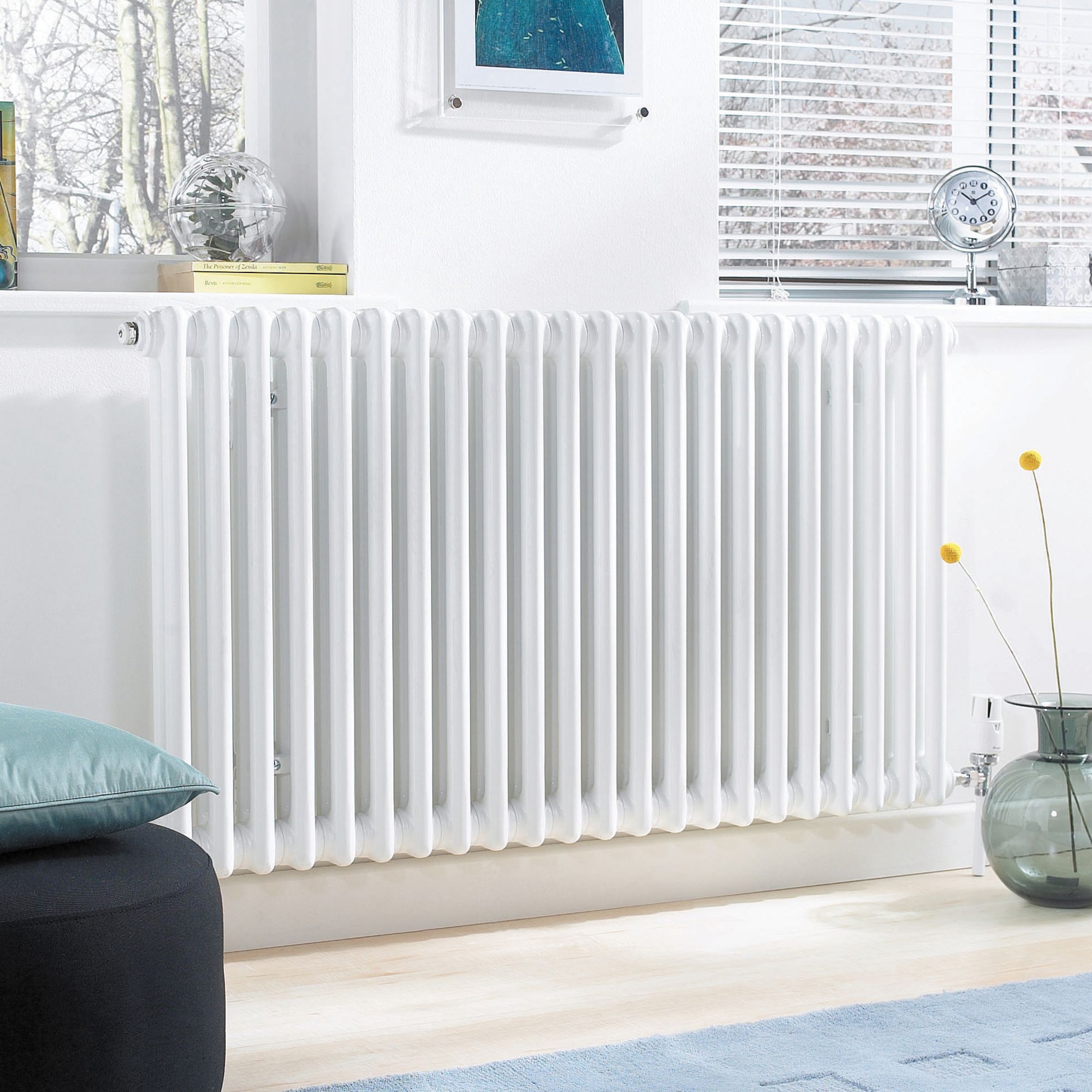 Acova 2 Column Radiator, White (W)812mm (H)500mm Departments DIY at B&Q