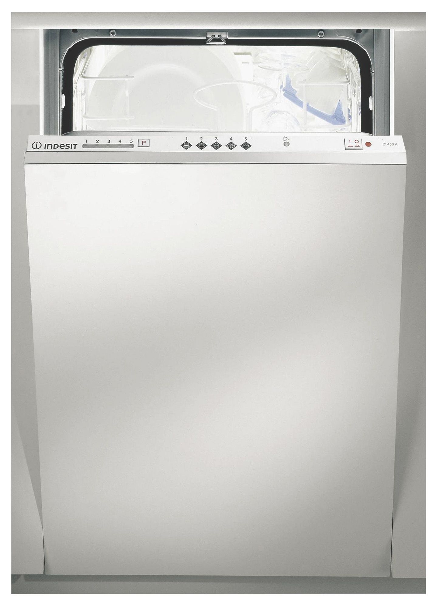 Indesit DIS04 Integrated Slimline Dishwasher, White Departments DIY at B&Q