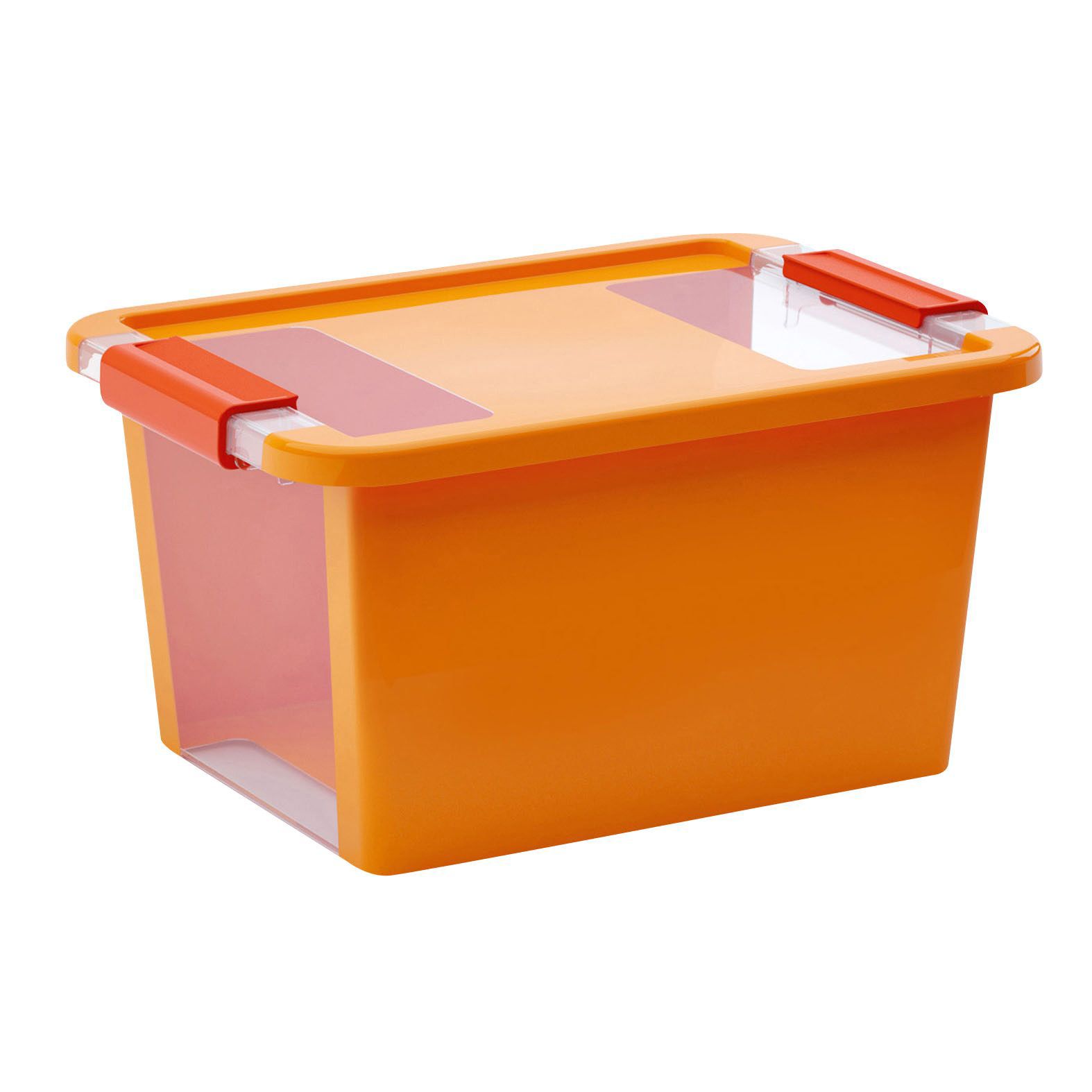 Kis Bi Box Orange 11L Plastic Storage Box Departments DIY at B&Q