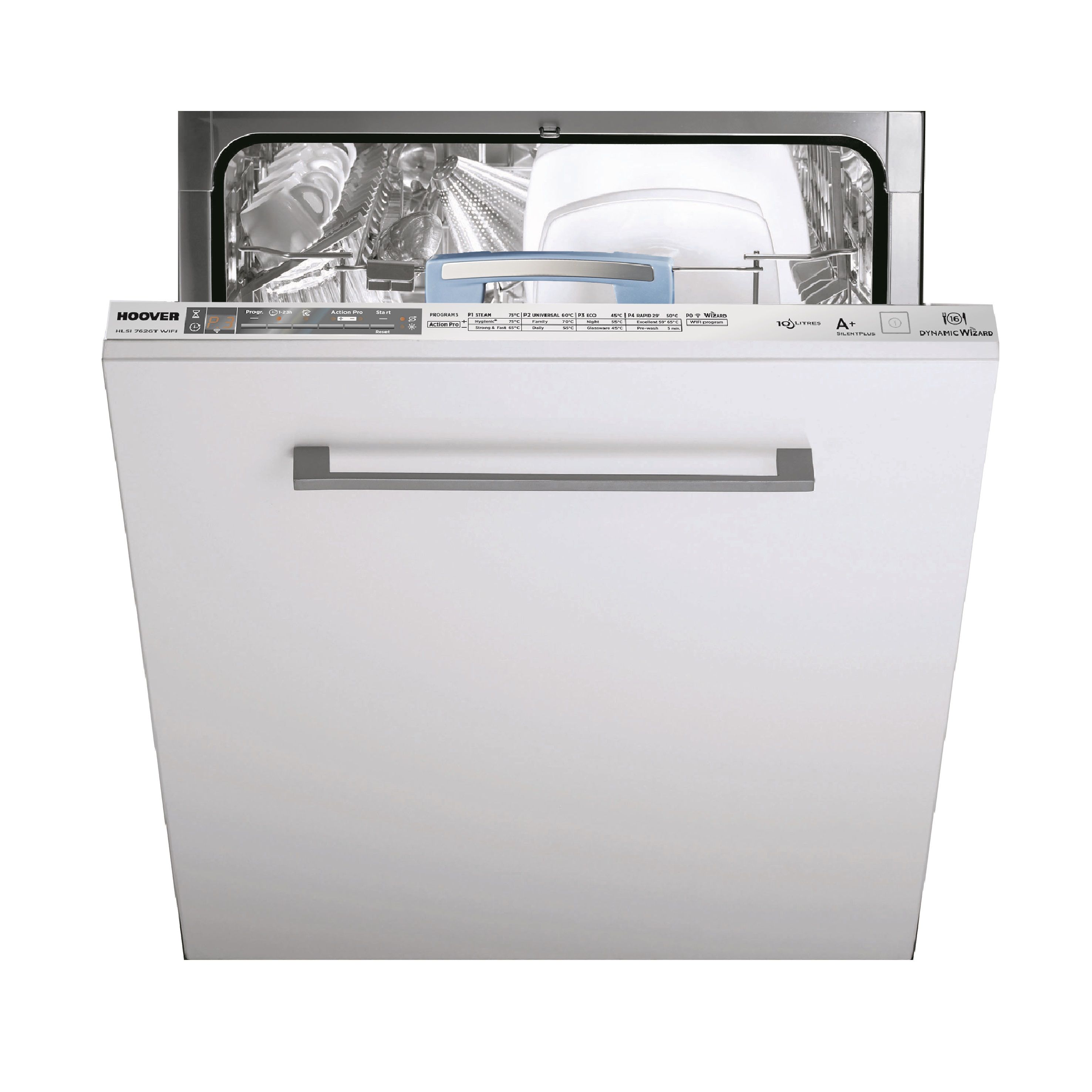 Hoover HLSI762 GT WIFI80 Integrated Dishwasher, White Departments