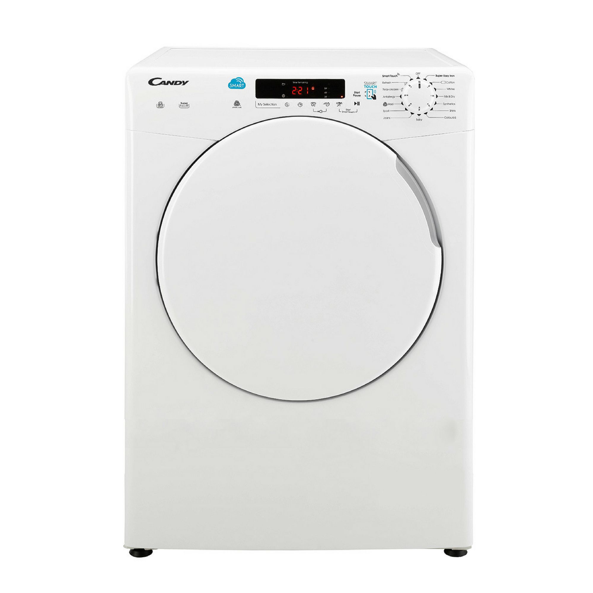 Candy CS V9 DF White Freestanding Vented Tumble Dryer | Departments ...