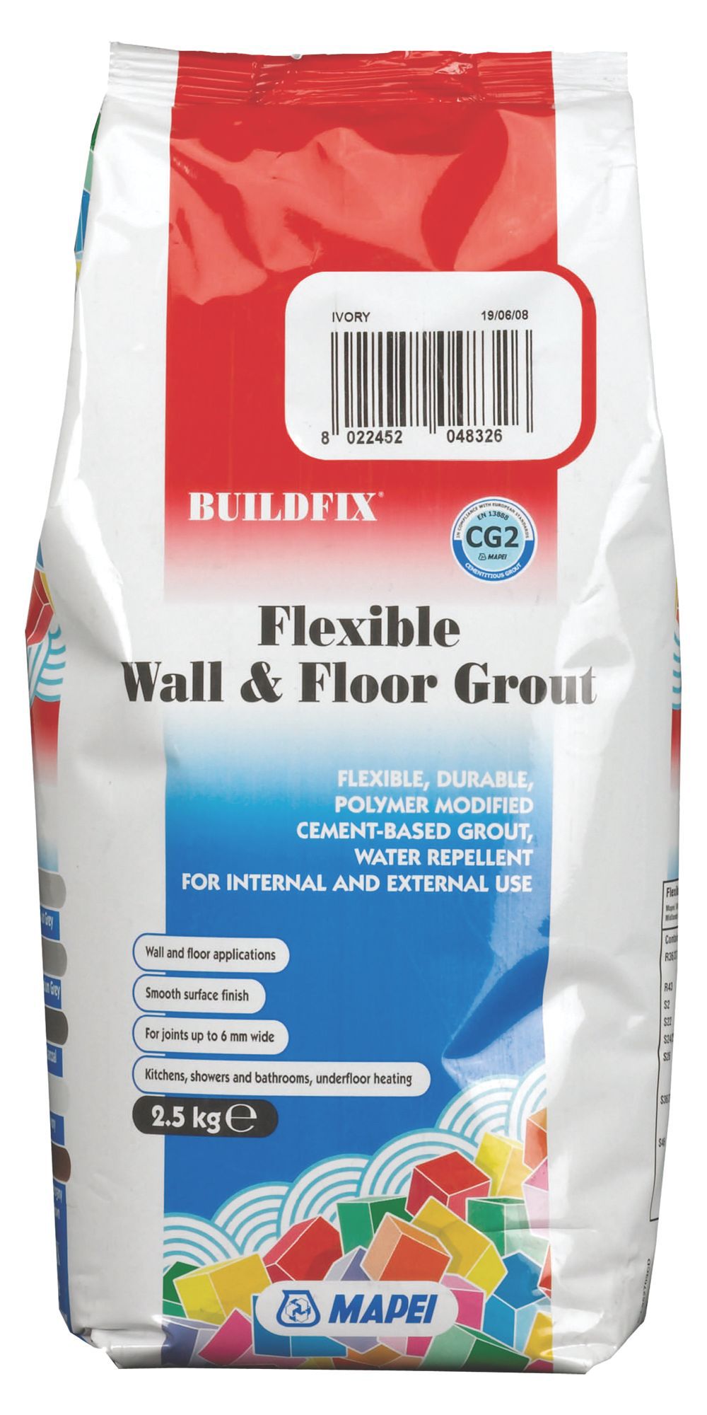 Mapei Flexible Ivory Wall And Floor Grout W25kg Departments Diy At Bandq 0996