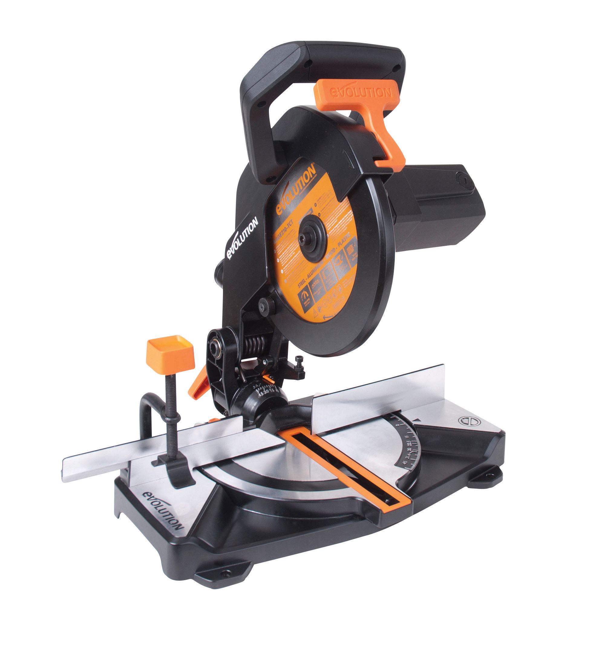 Evolution 1200W 240V 210mm Compound Mitre Saw R210CMS | Departments ...