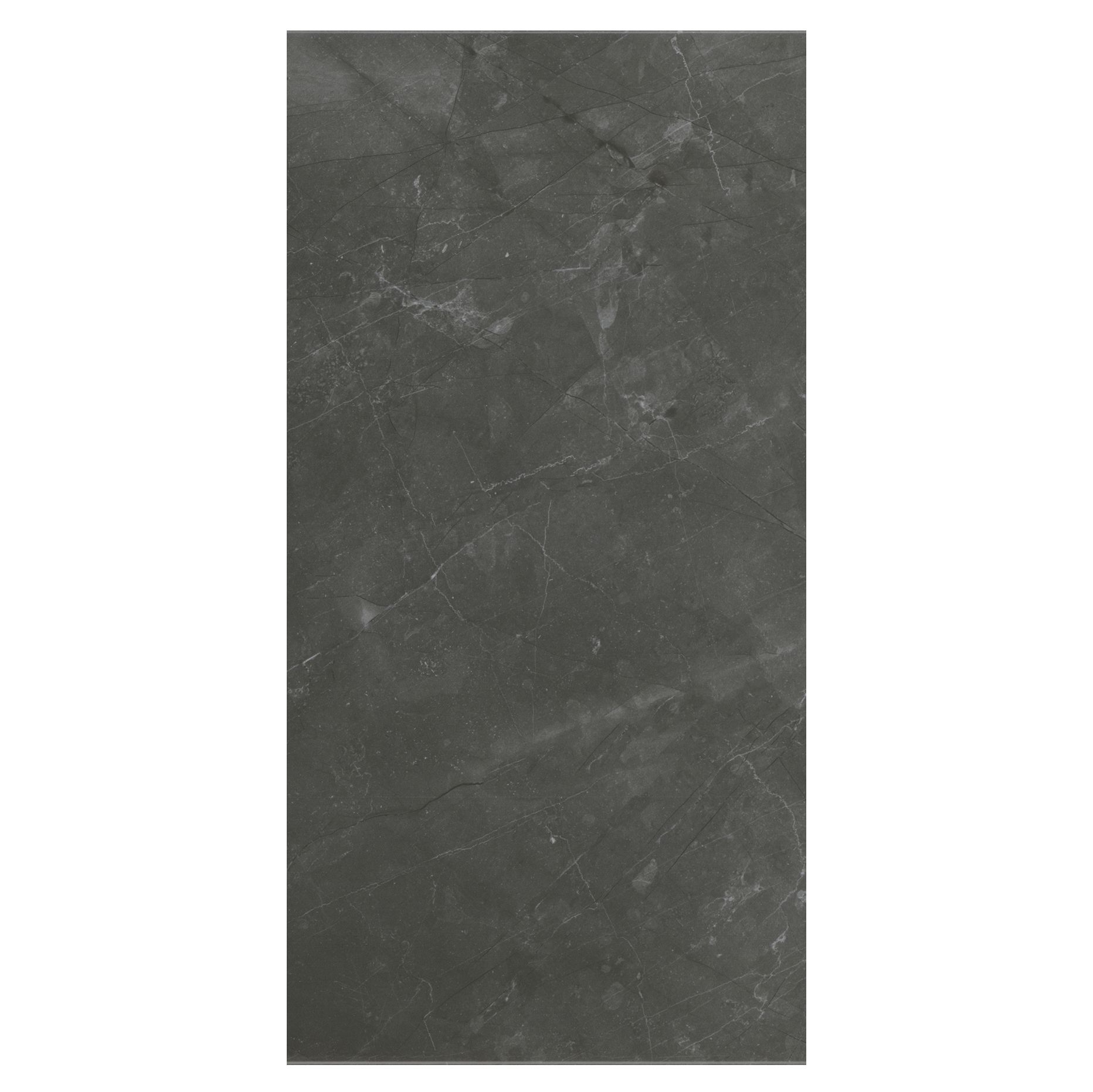 Memphis Anthracite Marble effect Ceramic Wall tile, Pack of 6, (L)600mm