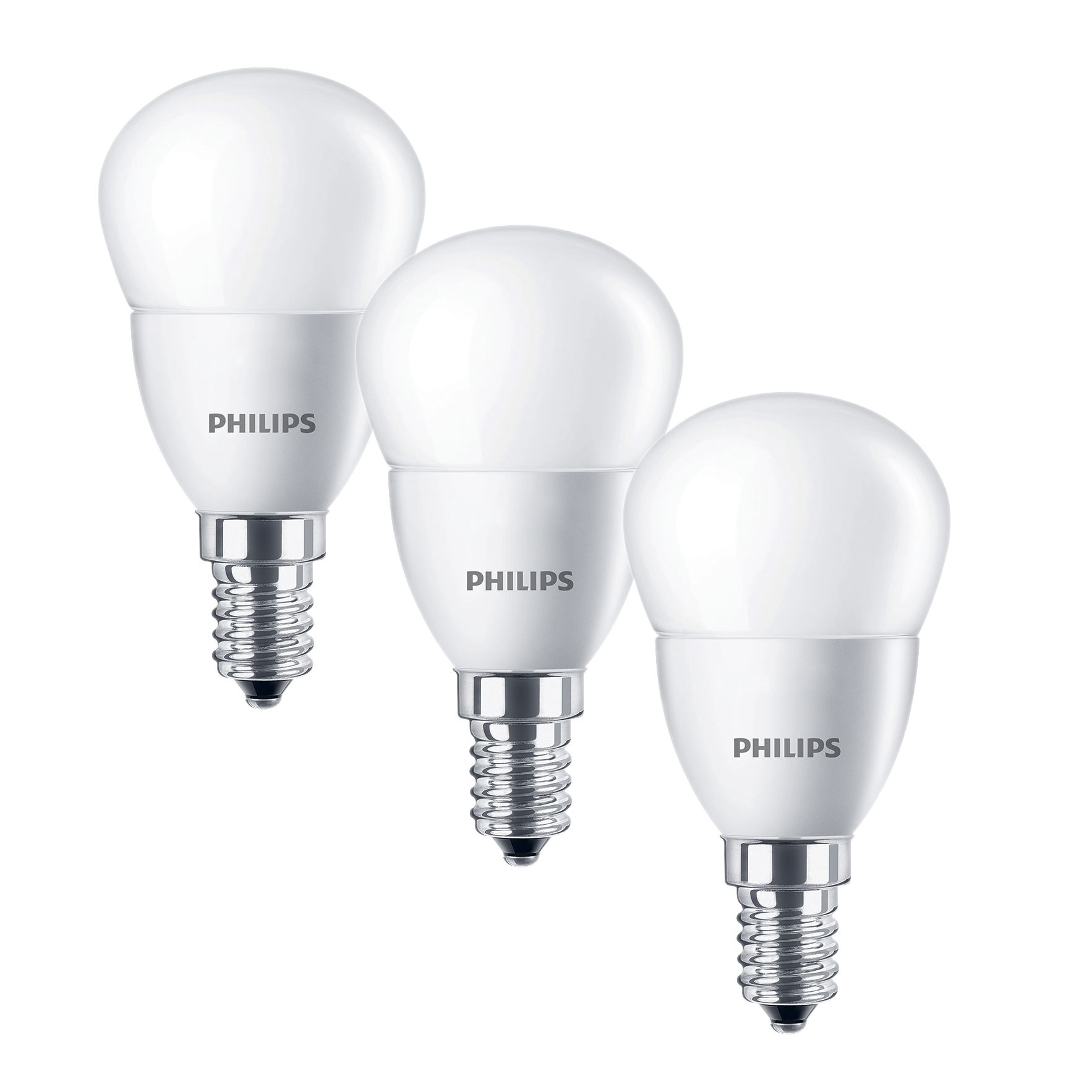 Philips E14 250lm LED Round Light Bulb, Pack of 3 Departments DIY