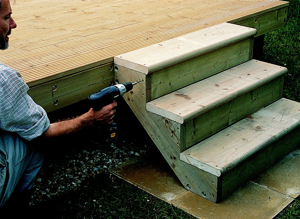 How To Add Steps Railing To Decking Ideas Advice DIY At B Q