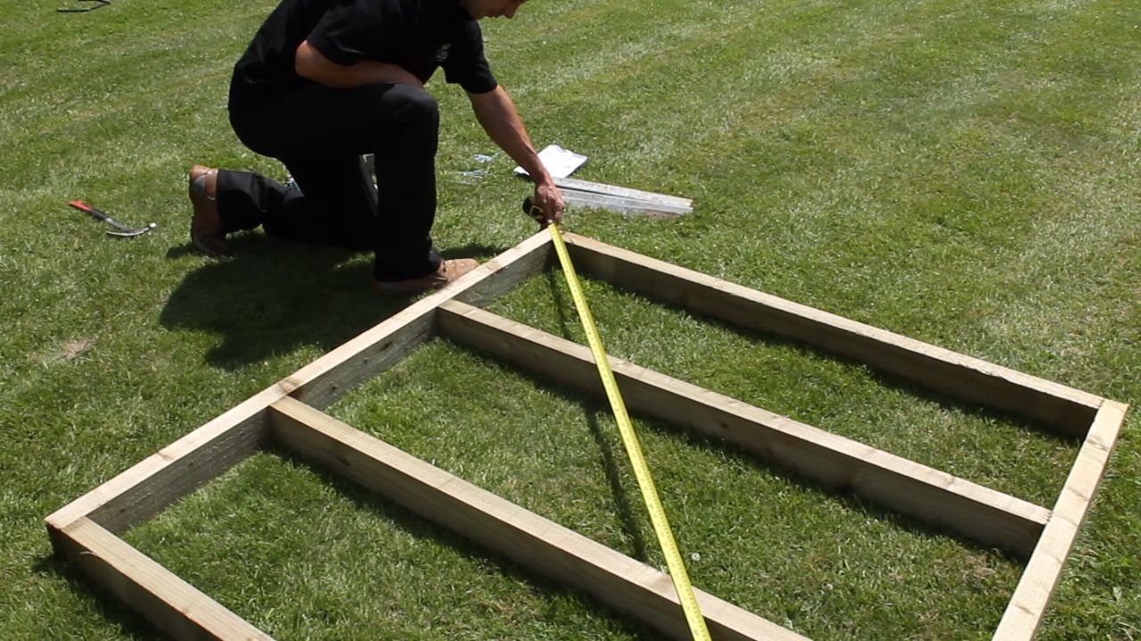how to build a shed base help & ideas diy at b&q