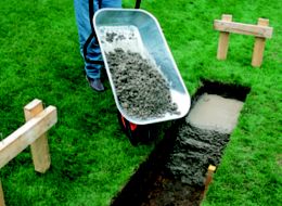 How to lay the foundations for a garden wall | Ideas & Advice | DIY at B&Q