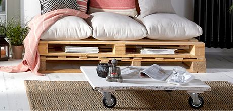 Furniture made from waste pallets