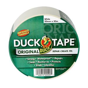 Image of Duck White Duct Tape (L)50m (W)50mm
