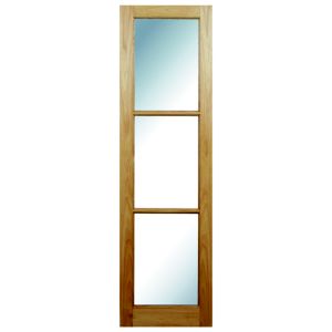 Image of Eden 3 Lite Veneer Glazed Internal Standard Timber Door (H)1981mm (W)762mm