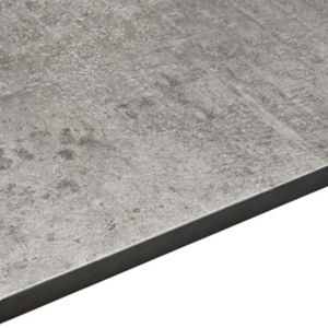 Image of 12.5mm Exilis Woodstone Grey Square edge Laminate Worktop (L)2.4m (D)425mm