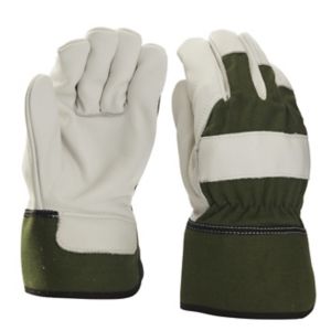 Verve Green & white Gardening gloves  Large