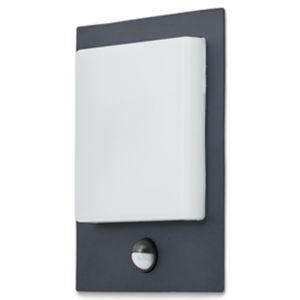Blooma Blooma Lutak Adjustable Matt Charcoal Grey LED Outdoor Panel Wall light 700lm 