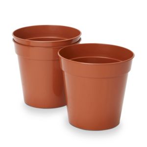 Terracotta Plastic Grow pot (Dia)19cm  Pack