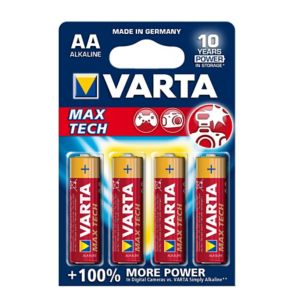 Image of Varta Longlife Max Power Non rechargeable AA Battery Pack of 4