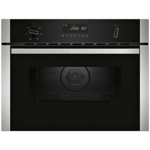 Image of Neff N50 3350W Built-in Black Compact Oven with microwave