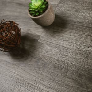 Image of Showhome Dark Grey Wood effect Luxury vinyl click flooring 2.86m² Pack
