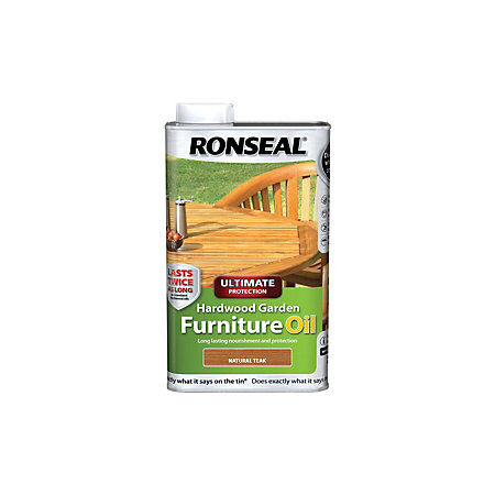 Ronseal Ultimate Protection Natural Teak Hardwood Garden Furniture Oil