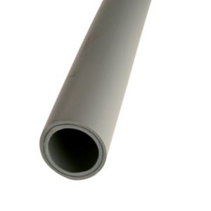 Image of PolyPlumb Grey PB Push-fit Barrier pipe (L)2m (Dia)15mm