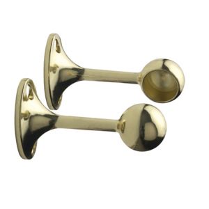Image of Colorail Brass effect End bracket (Dia)19mm Pack of 2