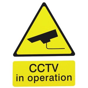 Image of CCTV in operation Self-adhesive labels (H)200mm (W)150mm