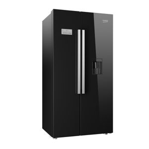Beko ASD241B American style Black Freestanding Fridge freezer