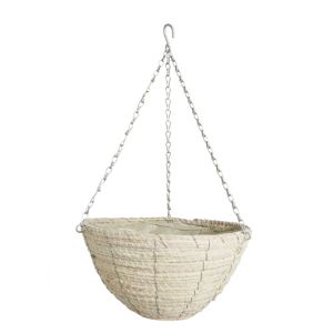 Image of Gardman Natural whitewash Hanging basket (D)35.56cm