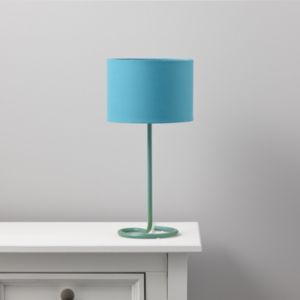 Image of Alexa Curl Base Sky Blue Table Lamp