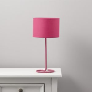 Image of Alexa Curl Base Pink Table Lamp