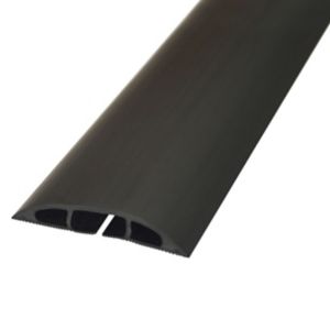 Image of D-Line Black Floor cable cover (L)1.8m