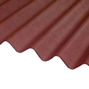 Image of Corrubit Red Bitumen Corrugated Roofing sheet (L)2m (W)930mm (T)2.2mm