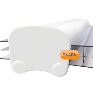 Image of SNAPA White PVC Glazing bar (L)3m (W)45mm (T)25mm