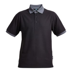Image of Rigour Black & grey Polo shirt Medium
