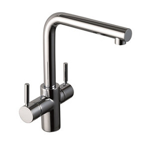 Image of InSinkErator 3N1 Chrome effect Filtered steaming hot & cold water tap