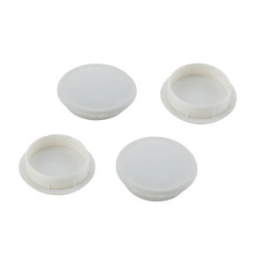 White Cover cap (Dia)26mm  Pack of 4