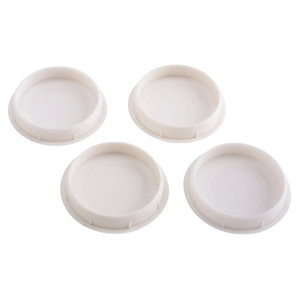 White Cover cap (Dia)35mm  Pack of 4