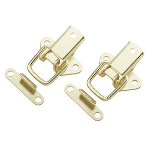 Brass-plated Carbon steel Toggle catch  Pack of 2