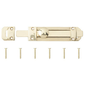 Brass Flat Door bolt (L)152mm