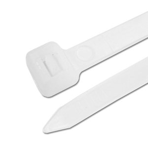 B&Q White Cable tie (L)100mm  Pack of 50