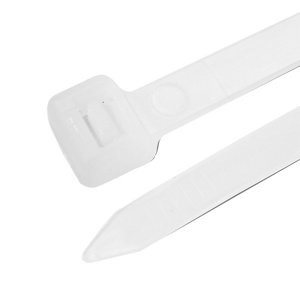 B&Q White Cable tie (L)140mm  Pack of 50