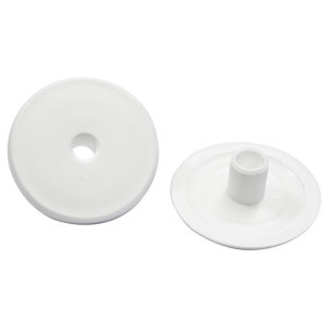 B&Q White Coax Cable tidy units  Pack of 2