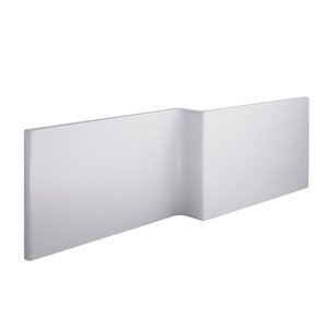 Image of Cooke & Lewis Adelphi White L-shaped Front Bath panel (W)1675mm