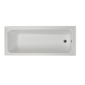 Cooke & Lewis Shaftesbury Acrylic Rectangular Straight Bath (L)1700mm (W)700mm