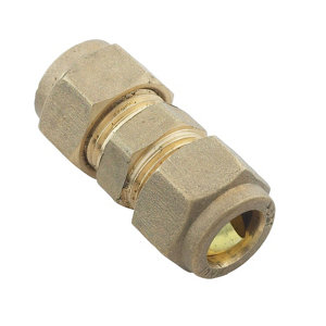 Plumbsure Compression Straight Coupler (Dia)10mm