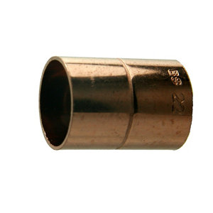 Plumbsure End feed Straight Coupler (Dia)22mm  Pack of 10