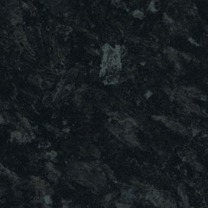 28mm Ebony granite Gloss Black Stone effect Laminate Round edge Bathroom Worktop  (L)2000mm